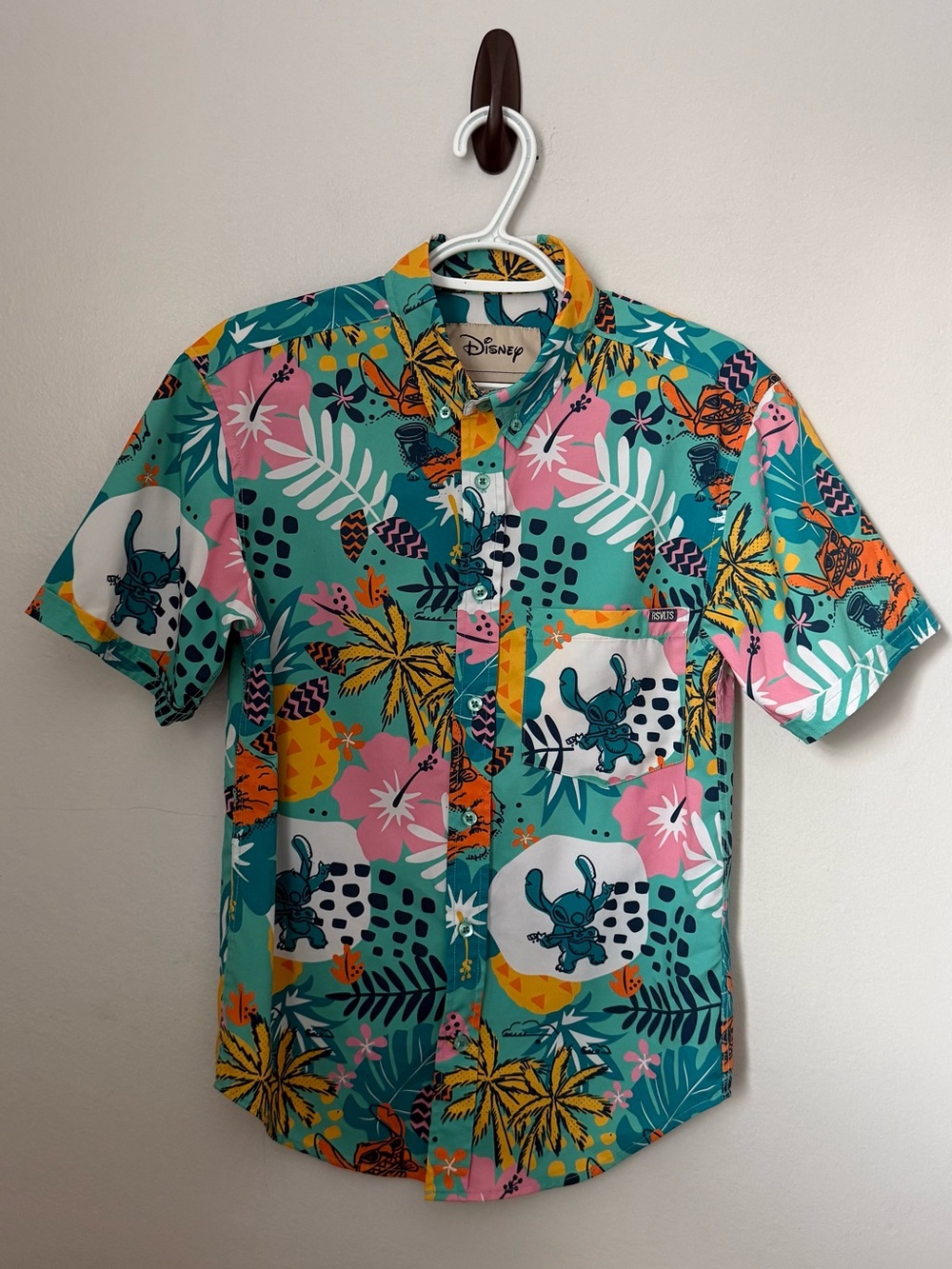 RSVLTS Disney Lilo & Stitch Aloha Tourist Style Hawaiian Shirt Men’s XS